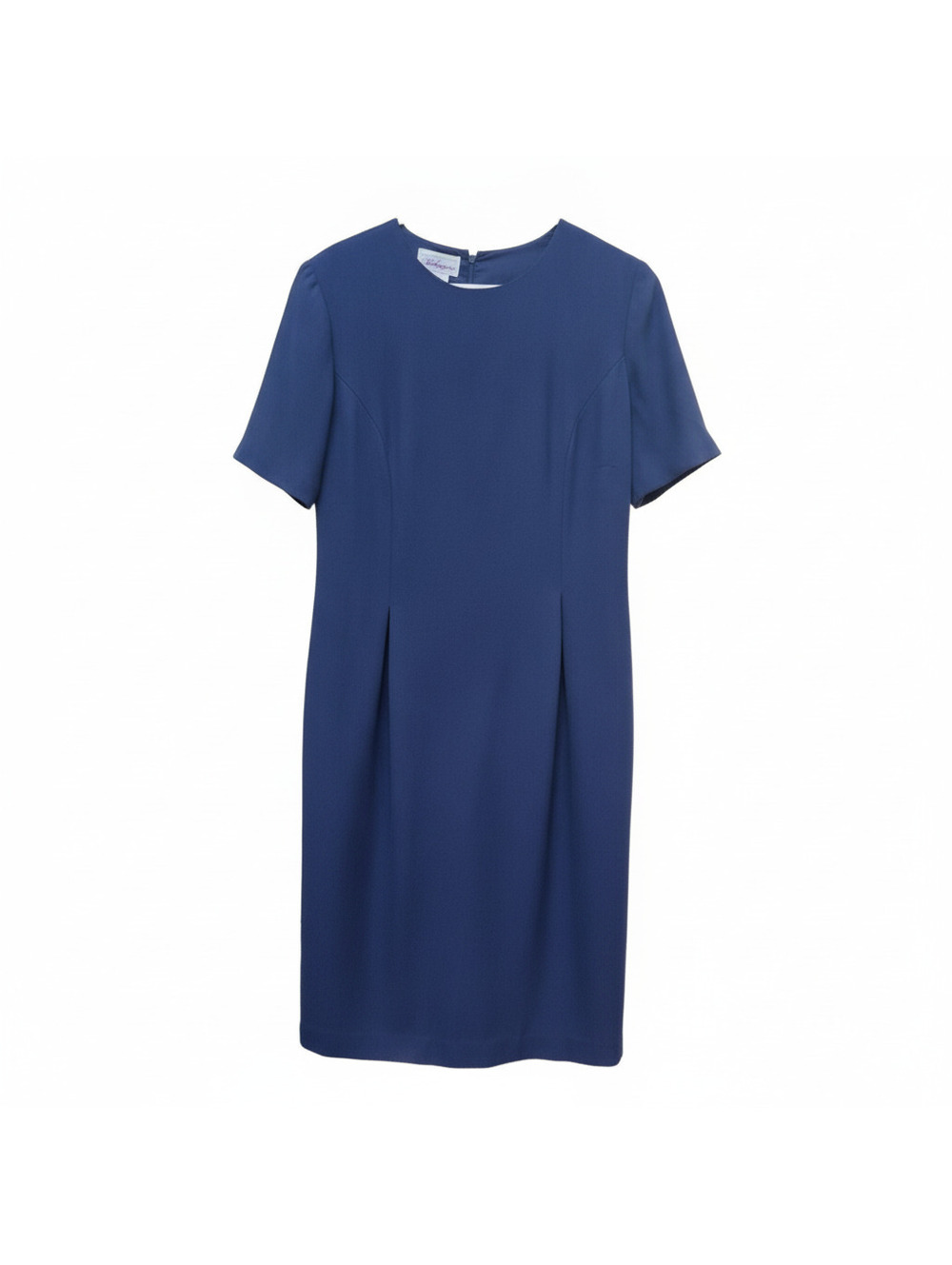 12 Tall Vintage Worthington Navy Short Sleeve Dress